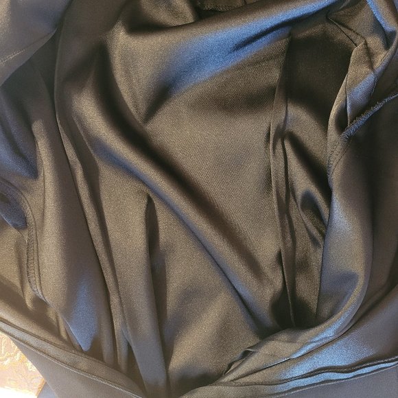 Black Sleeveless Cocktail Sheath Dress With Metal Stud Neck Detail, By Connected - Picture 8 of 9